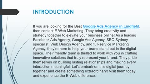 Best Google Ads Agency in Lindfield