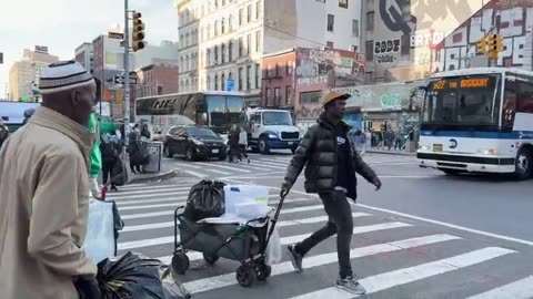 illegal aliens are operating a black market on the corner of Broadway and Canal St in New York City.