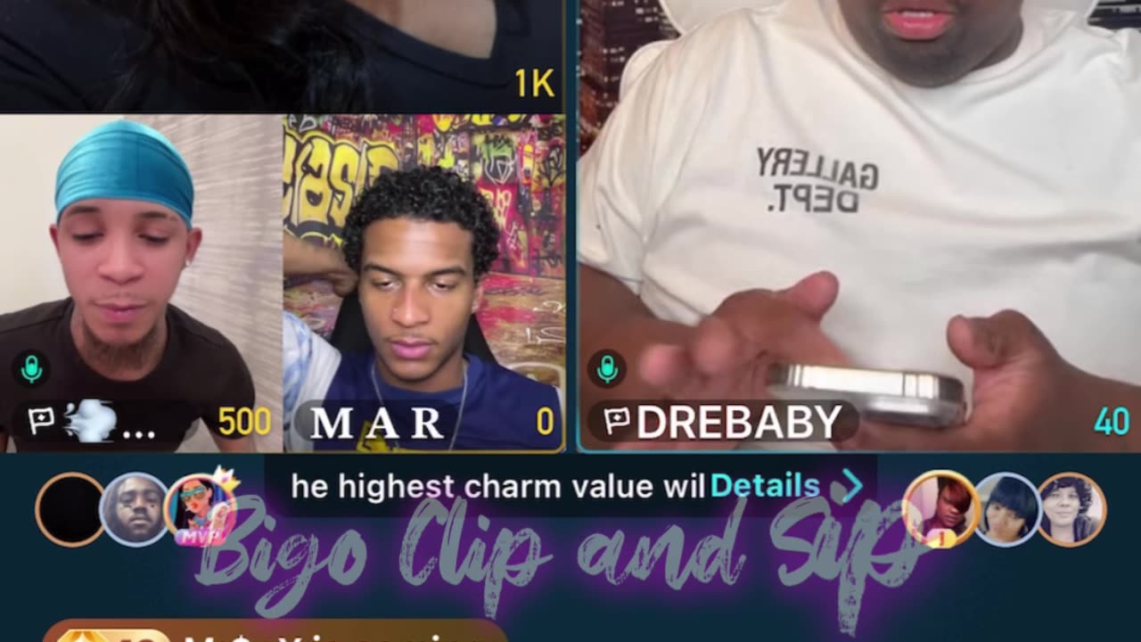 Team PK Sidd Mar ft TomiKay trolling DreBaby w/bum bump pic 4/24/25 #bigoclipandsip