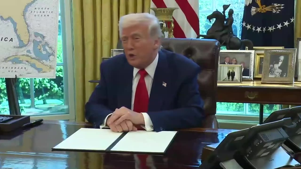 Trump Signs Executive Order to End War on Relaxing Showers with Best Line Yet!