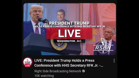 President Trump Holds a Press Conference with HHS Secretary RFK Jr. - 5/12/25