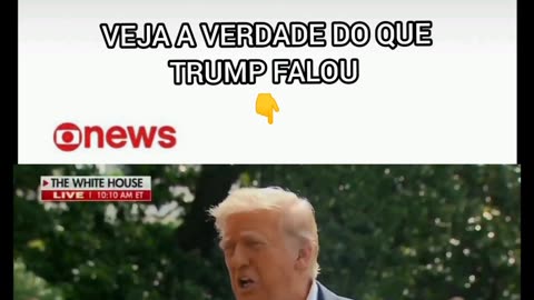 Globolixo distorce fala de Trump e mente dizendo que ele elogiou Lula e não Bolsonaro.