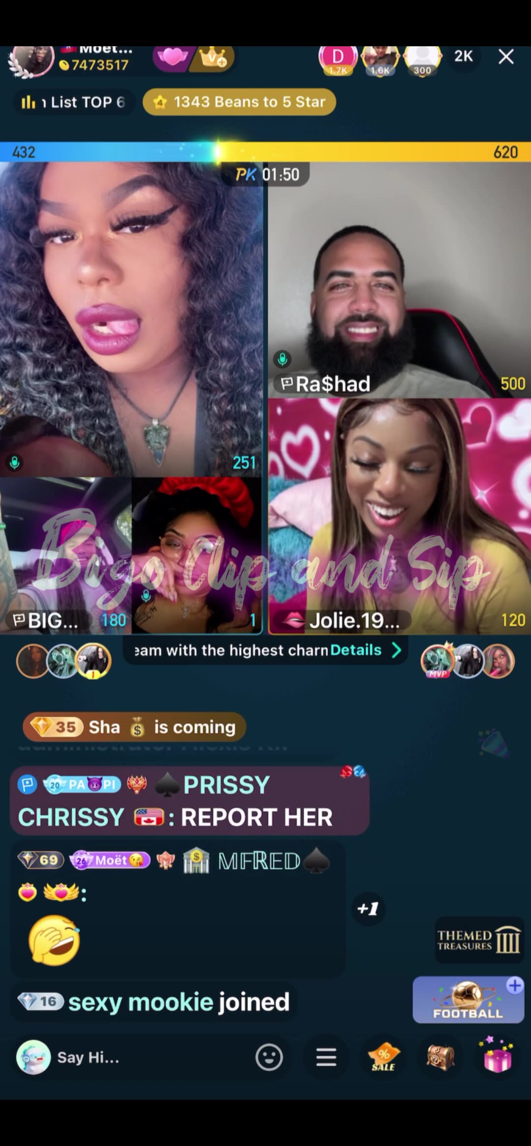 Moets blocking Papi n Shad at 1am if they dont help her win Icon 8/14/25 #bigoclipandsip