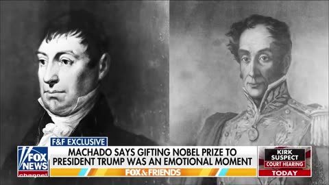 Machado explains why she presented the Nobel Peace Prize to Trump.