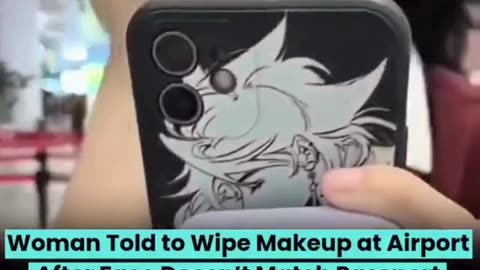 Woman Told to Wipe Makeup at Airport After Face Doesn’t Match Passport! ✈️💄🚫#TravelStory ✈️#Passport