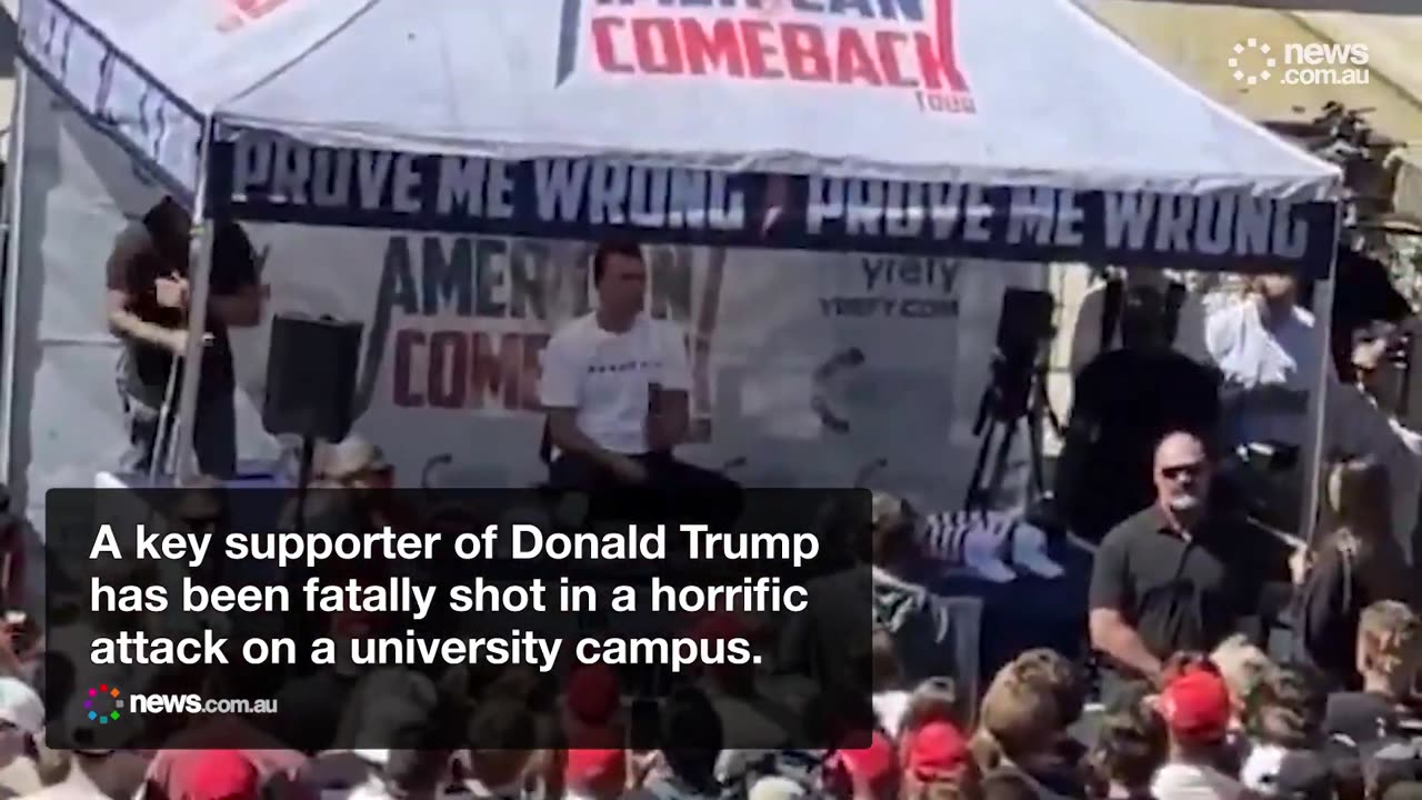 “New Vision Shows Rooftop Figure Running After Charlie Kirk Shooting”