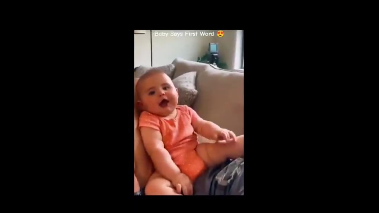 Quick Smile: Babies say their first words - can melt anyone... made me smile