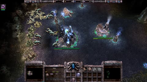 Armies of Exigo, playing on Linux: Fallen mission 5: The Mines of Malrinor, hard, victory. No sound