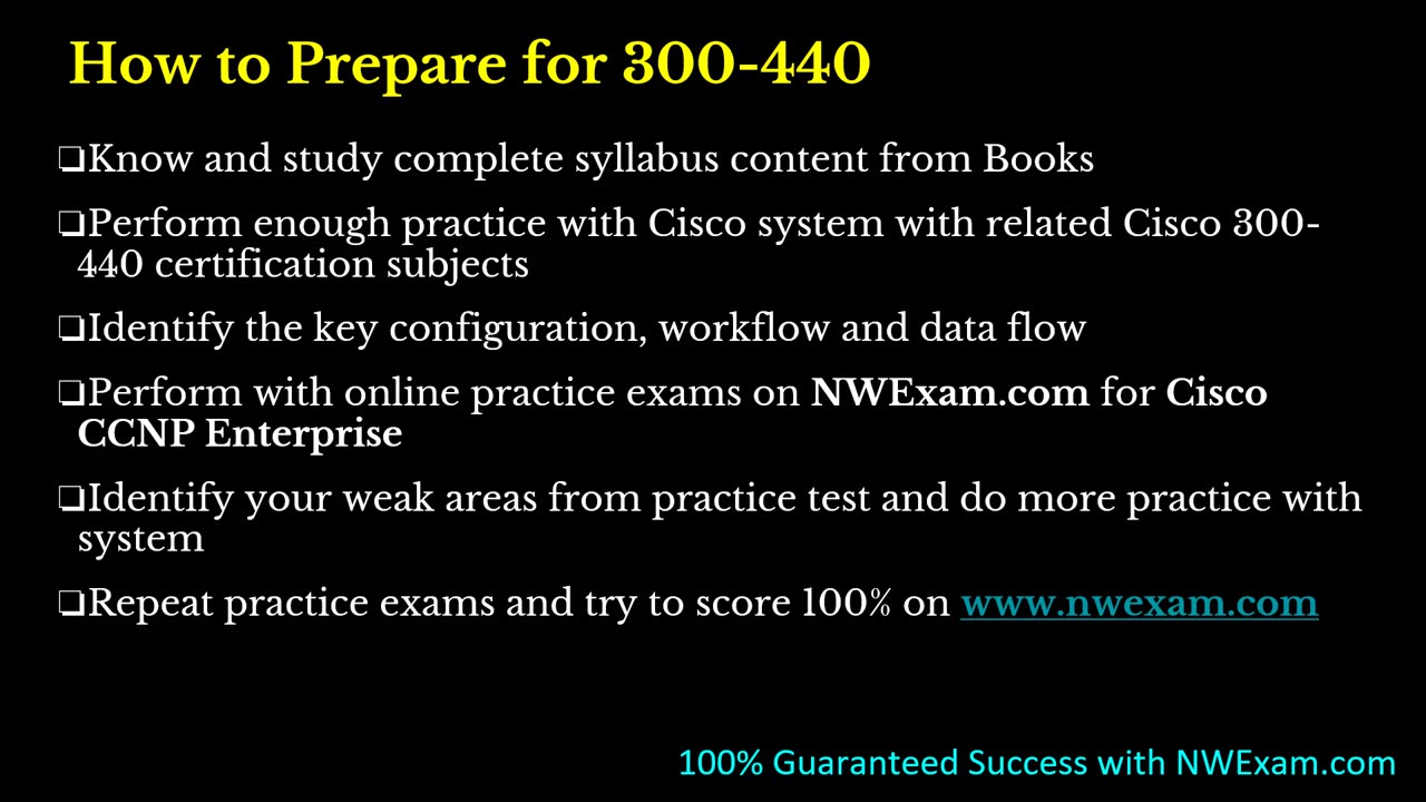 How to Prepare for Cisco 300-440 Certification?