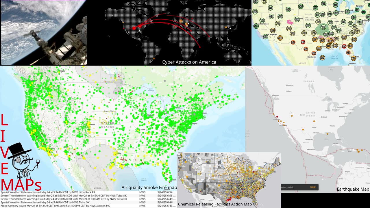 LIVE REAL-TIME Threat MAPS
