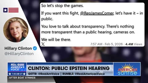 CLINTONS WANT IT PUBLIC NOW?