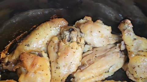 Wings Soak in Beer and Slow Cooked in Crock Pot