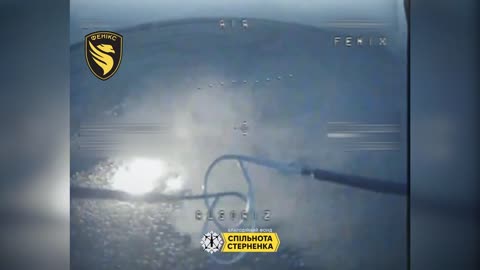 Ukrainian Drones Going After Remaining Russian Infantry From Burning Assault Vehicle