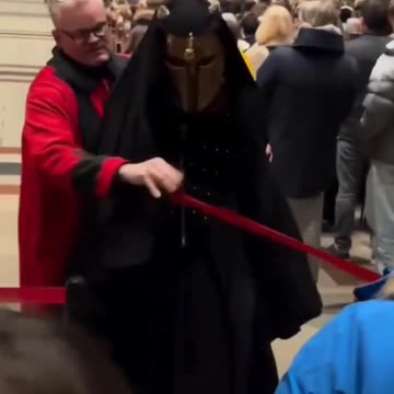 Man breaks into Cologne Cathedral dressed like this.