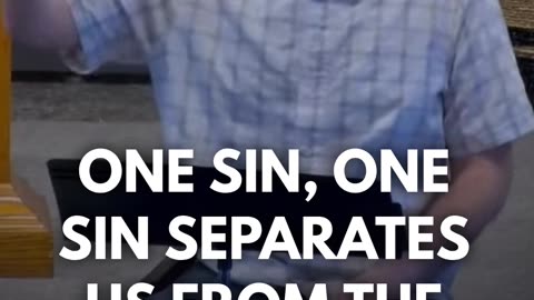 One sin was enough to separate us from God, but one act of repentance can restore us completely.