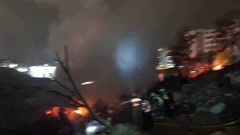 The Aftermath in Rehovot, Tel Aviv, Due to an Iranian Ballistic Missile