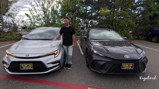 Comparison 2025 Toyota Corolla SE Hybrid vs Camry SE Hybrid