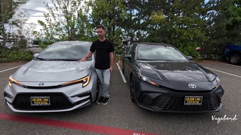 Comparison 2025 Toyota Corolla SE Hybrid vs Camry SE Hybrid