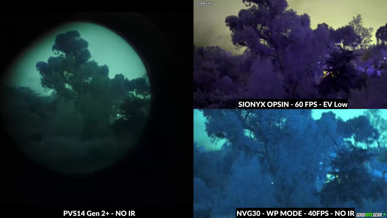 NVG30 vs PVS14 vs Sionyx Opsin Night Vision Device Comparison 🌔 Analog vs Digital