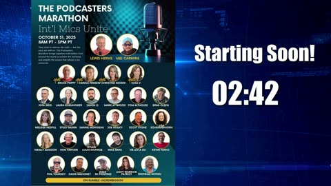 PODCASTERS MARATHON - FRIDAY OCT 31st