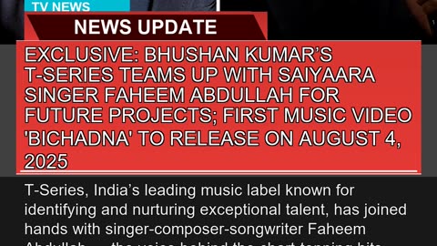 Exclusive Bhushan Kumars Tseries Teams up with