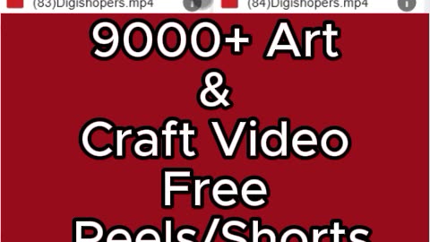 9K+ Art & Craft Reels Bundle Free for Facebook , Instagram