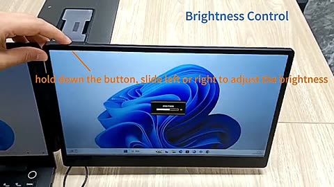 Laptop Screen Extender, 14" FHD 1080P IPS Laptop Monitor Extender Dual Screen, Portable