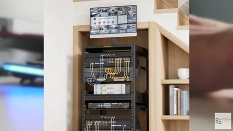 Perlegear 10U Open Frame Network Rack, Server Rack Wall Mounted or Floor Standin