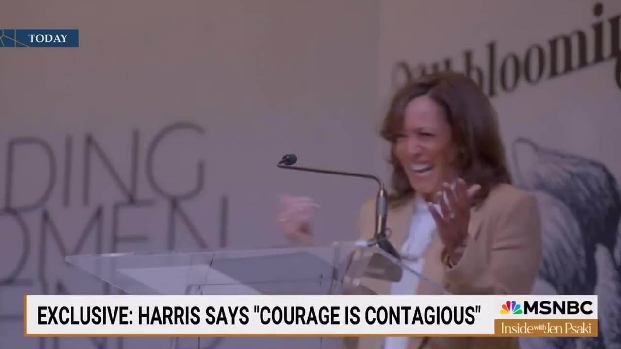 Kamala says the Trump administration “creates a great sense of fear.” HA HA HA