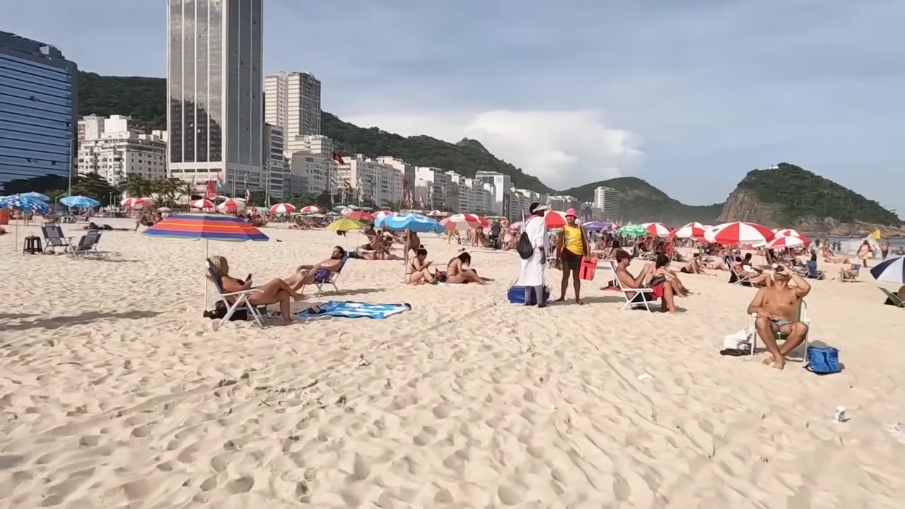 Rio De Janeiro Copacana Beach Brazil #beach #beachtravel #seebeach #bikinibeach