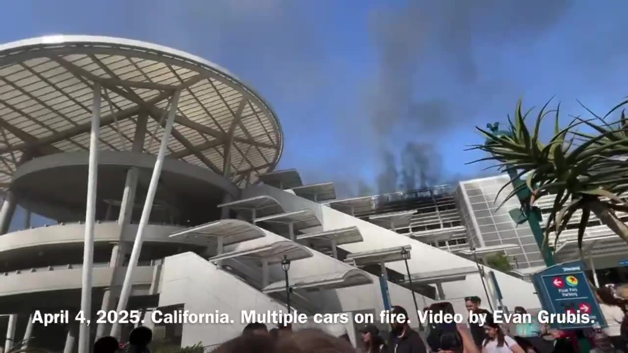 Fire reported at Disneyland parking structure. 5h ago