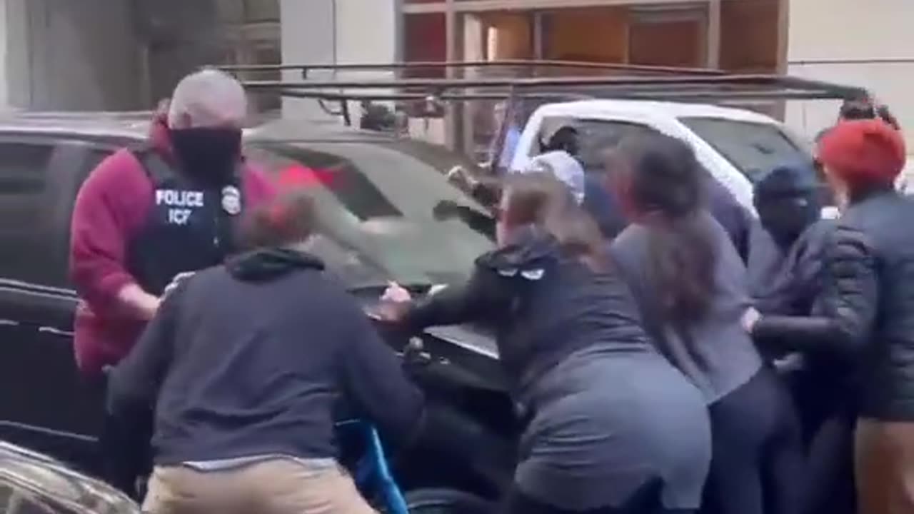 Chaos erupts in San Francisco as ICE officers clash with masked ANTIFA protesters!