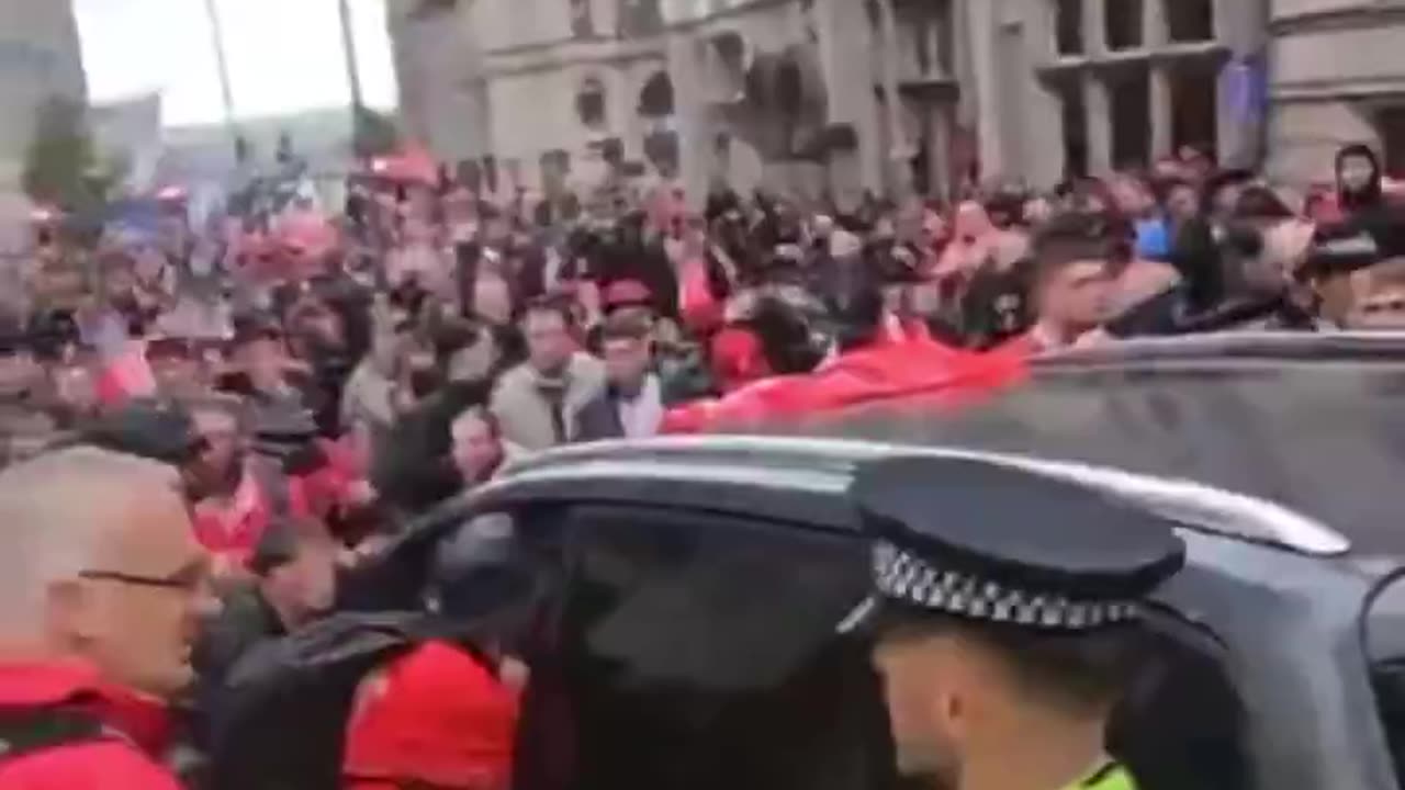 False Flag Event Guys In Red Jackets
