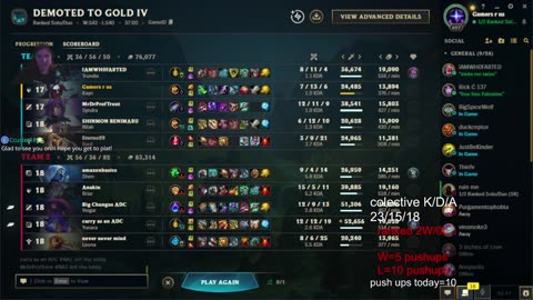 league of legends ranked challenge to change things up.