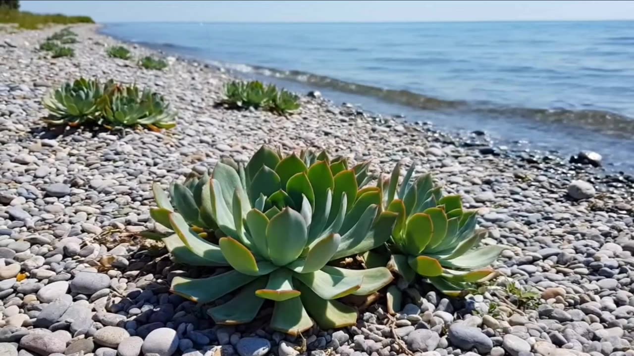 Lake and Sounds of Waves