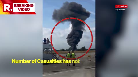 London Plane Crash: Huge Fireball Seen As Aircraft Crashes Moments After Takeoff