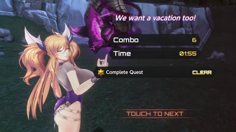 Onisaki Purple Peerless Beauty / Intro, Dialog, Outro, Ultimate Attack & PvP / Action Taimanin