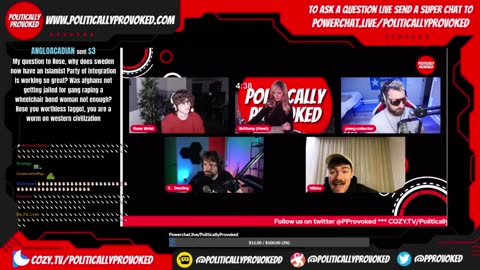 Politically Provoked: Nick Fuentes and Baked Alaska versus Destiny and RoseWrist (May 23, 2025)