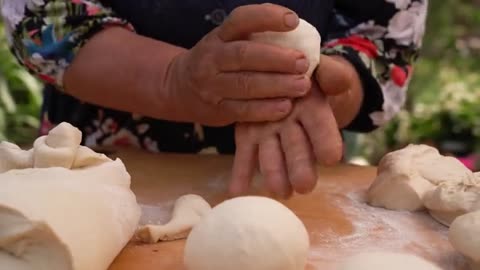 Cooking Spring Kutabs Spring Food from Nature_part8