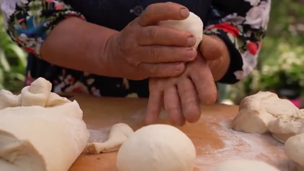 Cooking Spring Kutabs Spring Food from Nature_part8