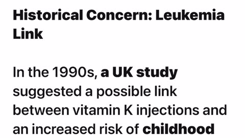 Side Effects of the Vitamin K Injection. I believe this is what happened to my grand child. 🤬