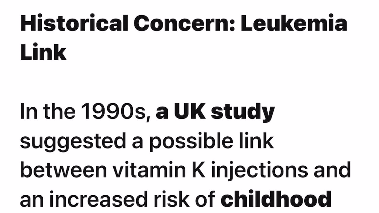 Side Effects of the Vitamin K Injection. I believe this is what happened to my grand child. 🤬