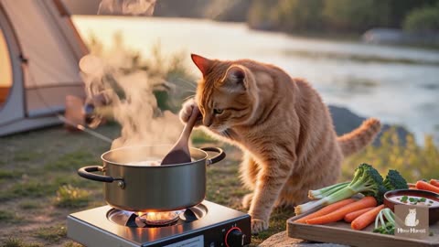 Mama Cat Trims Fur on the Farm and Makes Tiger Hat For Kittens At Home🐾🎩🐯