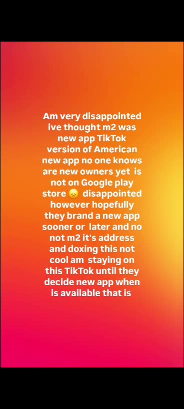 this what's I've wrote ive was disappointed new app 9/5/25