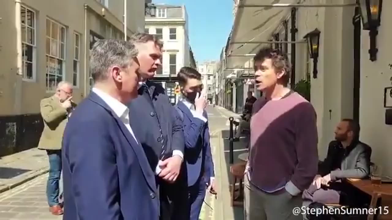 Keir Starmer being kicked out out of a British Pub is a Metaphor for how the Uk sees him 💥🦶🍺