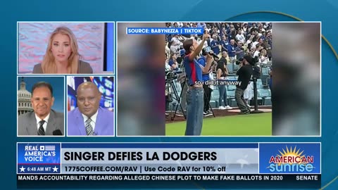 SINGER DEFIES THE L.A. DODGERS