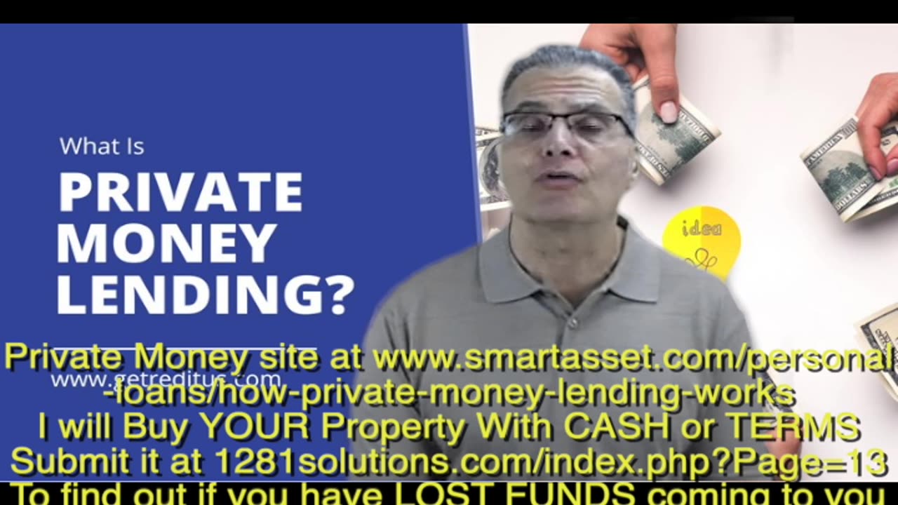 PRIVATE MONEY wants to BUY YOUR Property