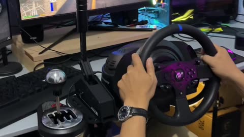 PERDANA MAIN GAME SIMULATOR PAKE STEERING WHEEL THRUSTMASTER T300RS GT + SHIFTER TH8A