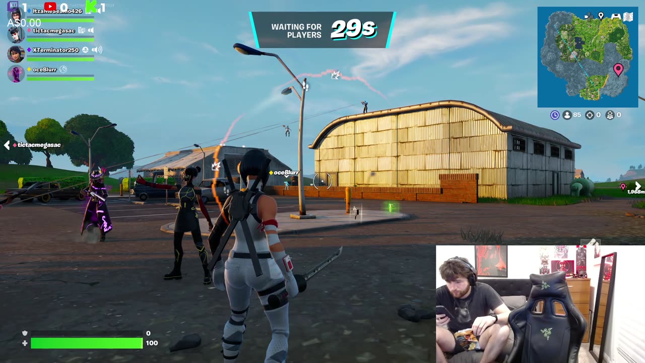 Playing Fornite with the Boys