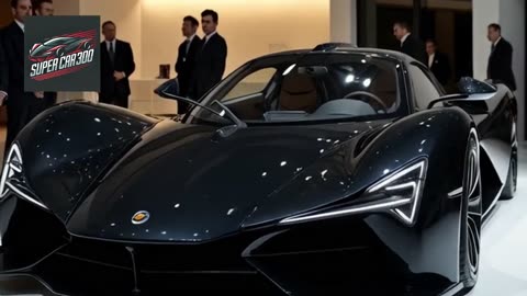 Black Exclusive Super Car in Show Room